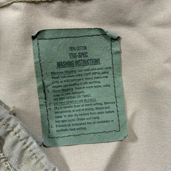 Tru-Spec Mens Cargo Pants Size XL Regular Beige 100% Cotton Outdoor Mid Rise - Picture 4 of 9